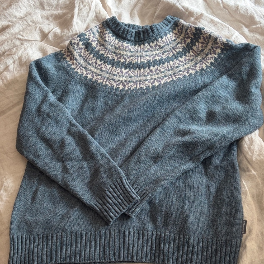 Woolrich Men's Nordic Blue Crewneck Sweater